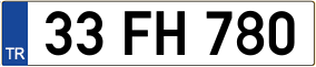 Truck License Plate